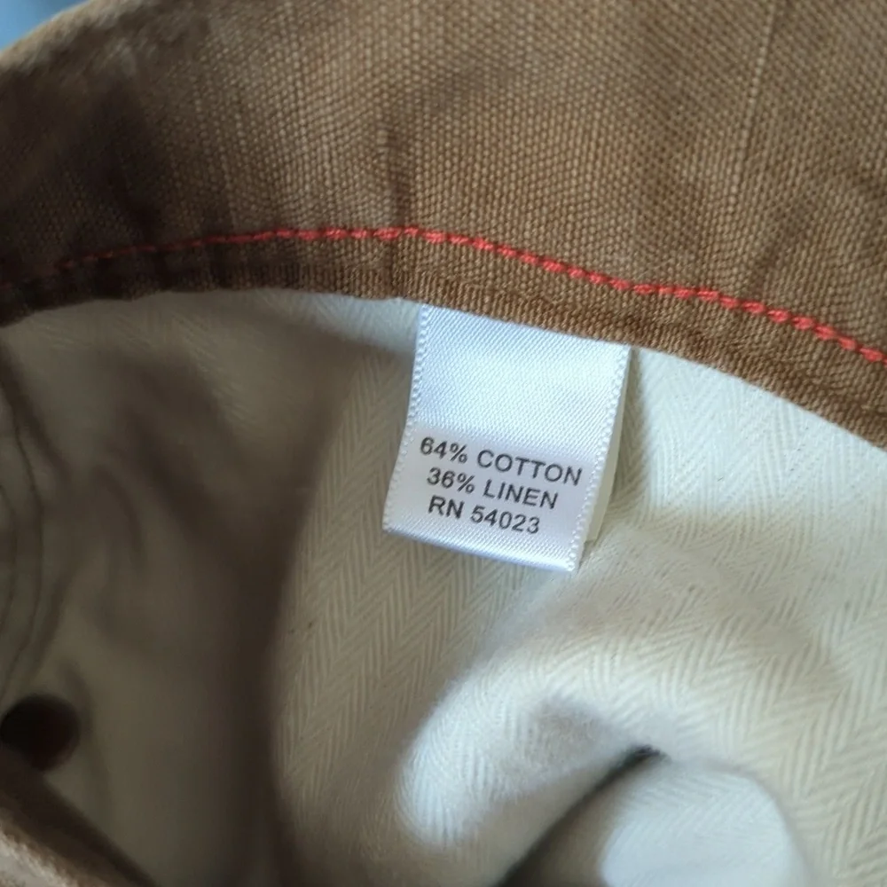 Banana Republic Straight Fit Chino Pants Brown Linen Cotton Men's Size 32x30
